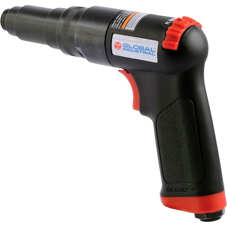Global Industrial Air Impact Screwdriver, 1/4 Drive Size, Clutch Drive, 2100 RPM 133711